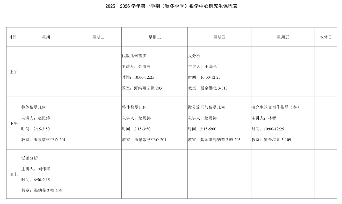 2025—2026 学年第一学期（秋冬学季）数学中心研究生课程表.png